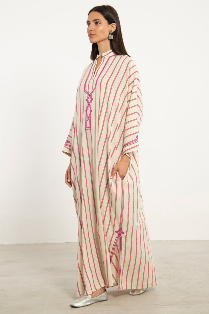 Jerusalem Cotton Pink Jellaba