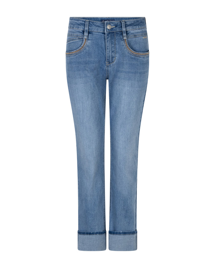 Kate Denim Embroidered Pockets Stoneused Jeans