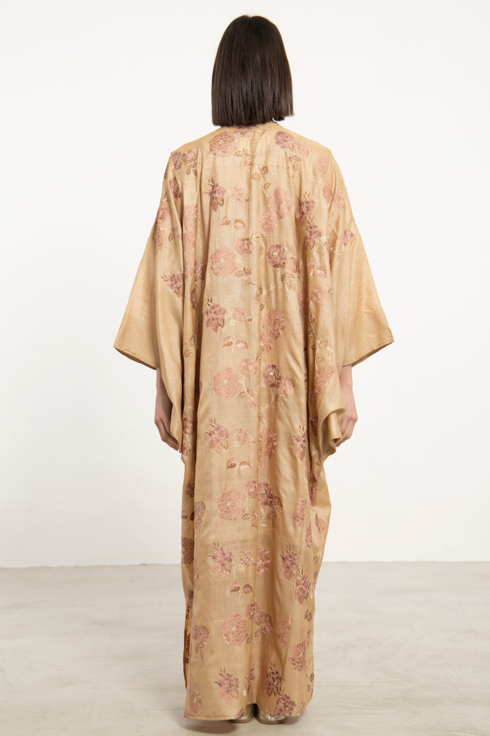 Kawthar Silk Embroidered Pink Gown
