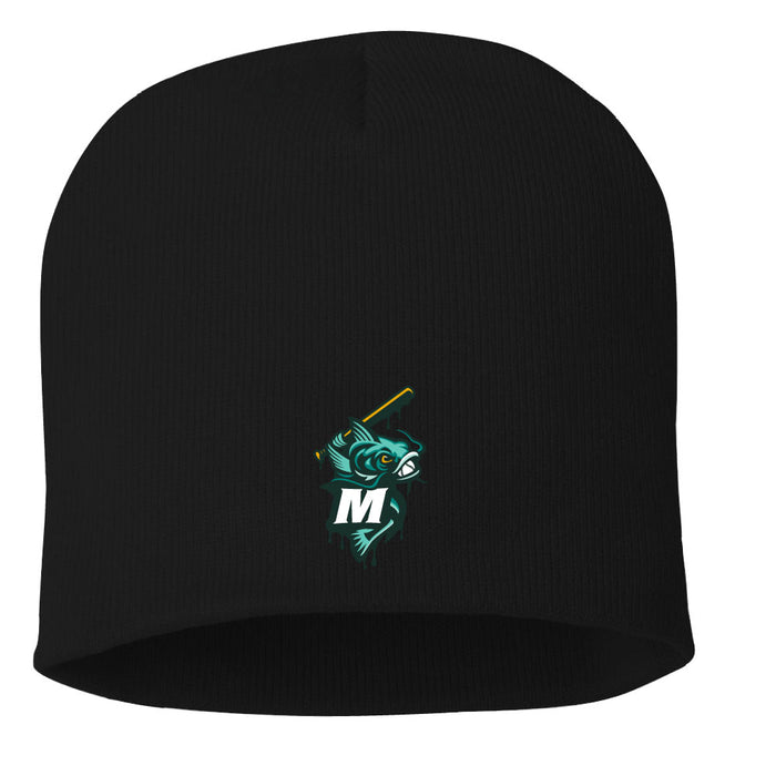 Knit Beanie - Swinging Fish M Icon - Black