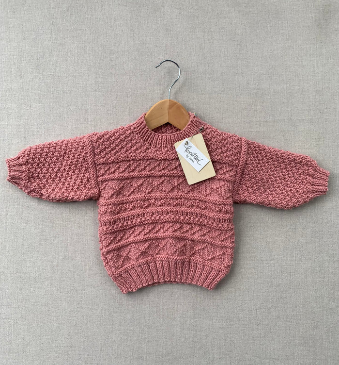 Knitted by Nana Basil Jumper- Rose Petals