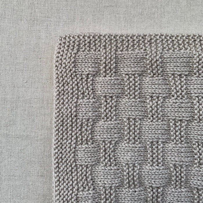 Knitted By Nana Billy Blanket Champagne 650 x 520mm