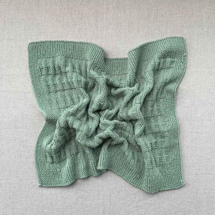 Knitted By Nana Billy Blanket Jade 600 x 470mm