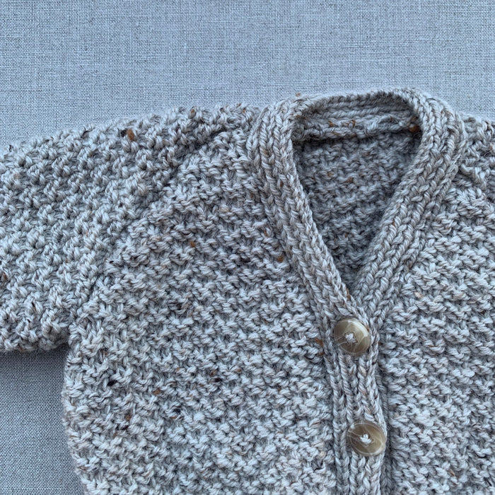 Knitted by Nana Cardigan - Oatmeal