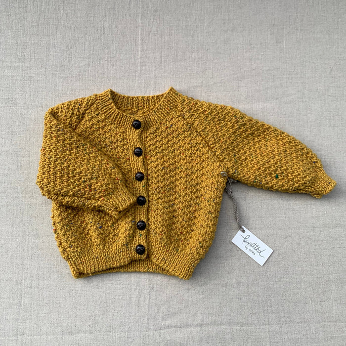 Knitted by Nana Cardigan - Yellow