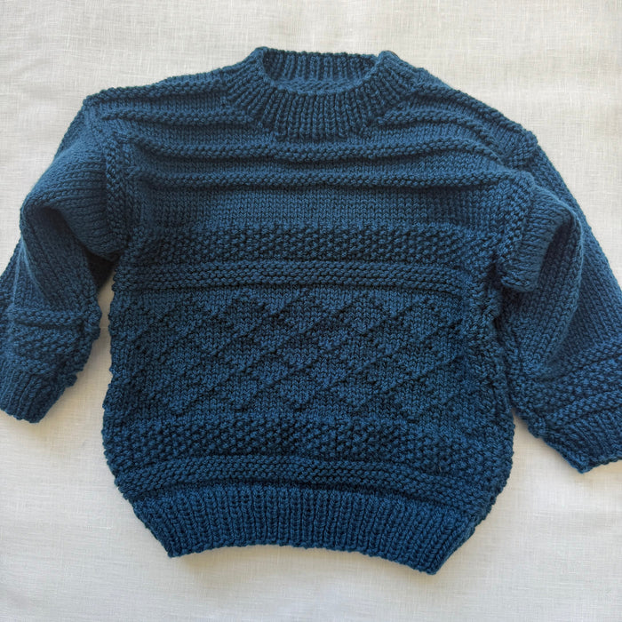 Knitted by Nana Coco Jumper - Baltic