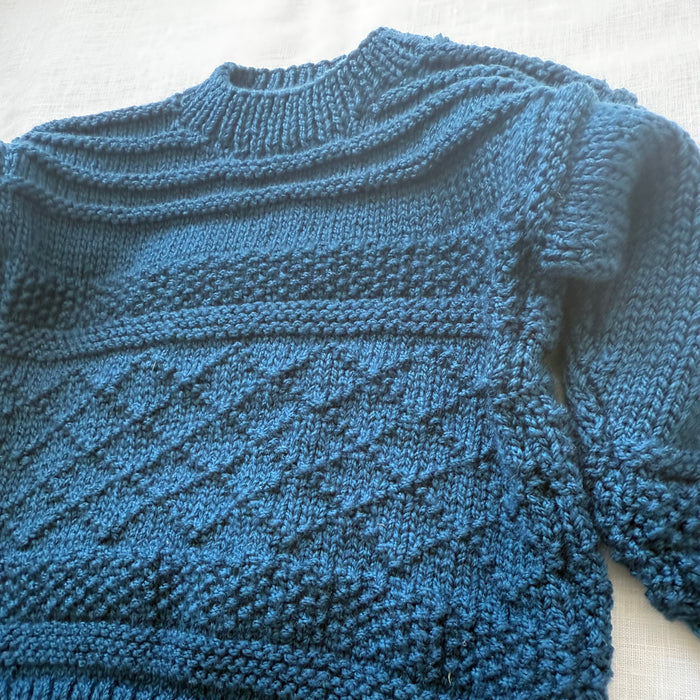 Knitted by Nana Coco Jumper - Baltic