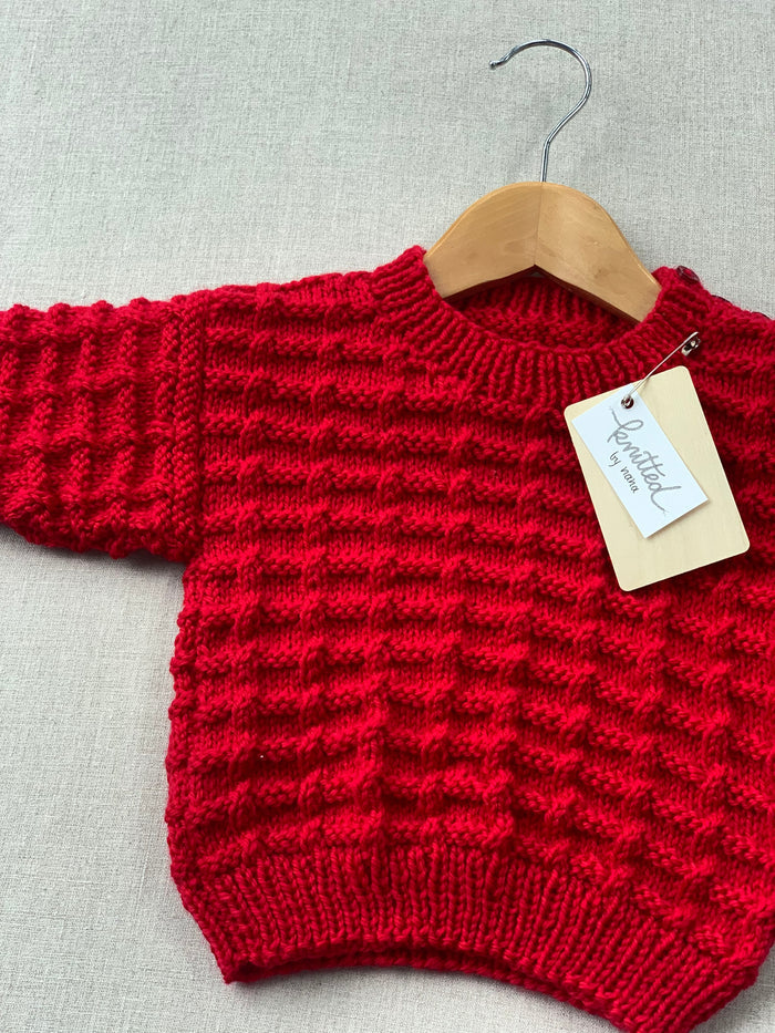 Knitted by Nana Susie Jumper - Love Heart