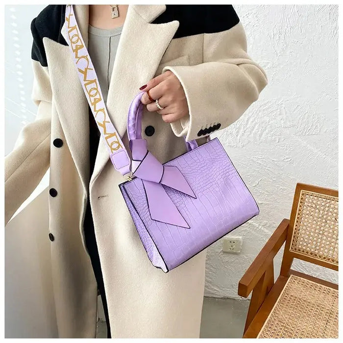 Knot Wide Strap Handbags fashionnsio