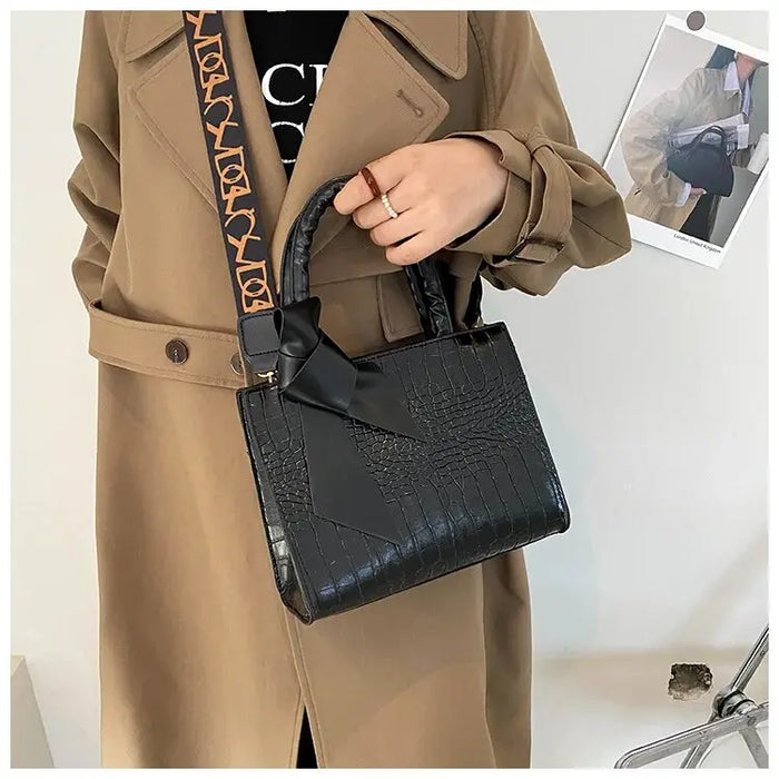 Knot Wide Strap Handbags fashionnsio