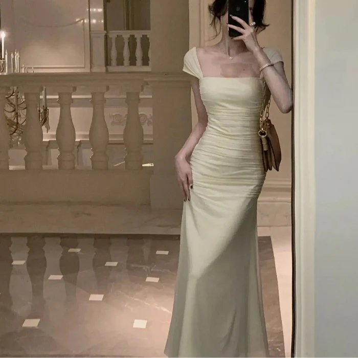 Korean Long Bodycon Dress fashionnsio