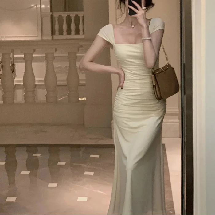 Korean Long Bodycon Dress fashionnsio
