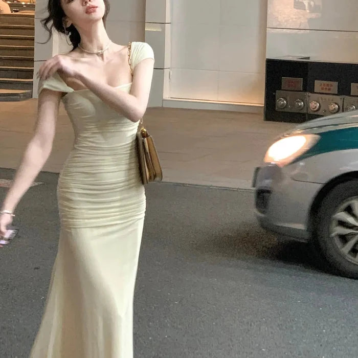 Korean Long Bodycon Dress fashionnsio