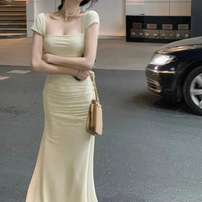 Korean Long Bodycon Dress fashionnsio