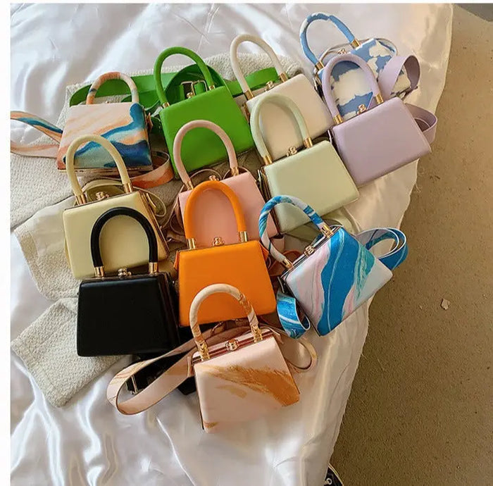 Mini Printed Landscape Handbags fashionnsio