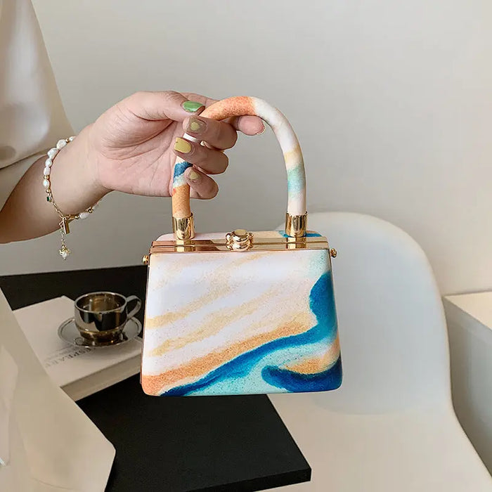 Mini Printed Landscape Handbags fashionnsio