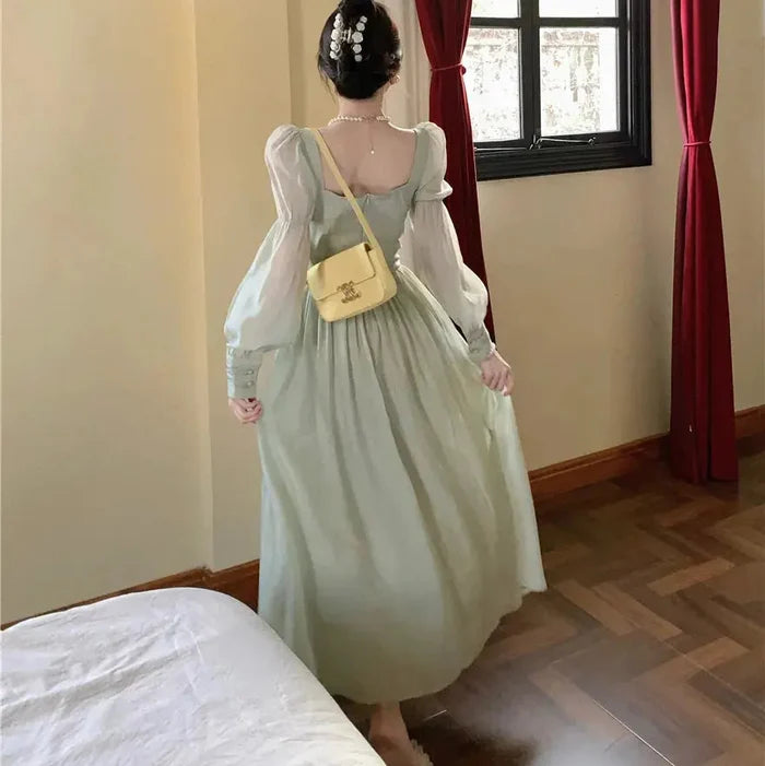Lantern Sleeve Corset Fairy Dress fashionnsio