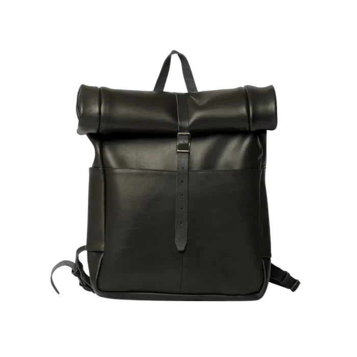 Leather Rolltop Backpack