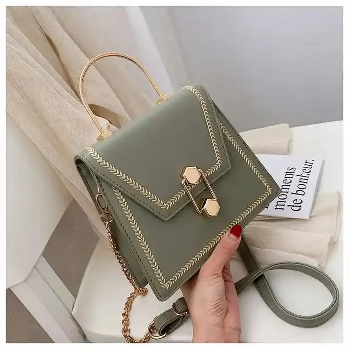 Leave Embroidered Clutch Handbags fashionnsio