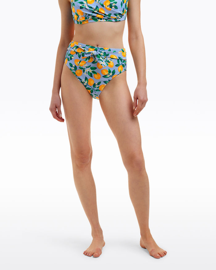 Lemon Blossom High Waist Bottom with Belt