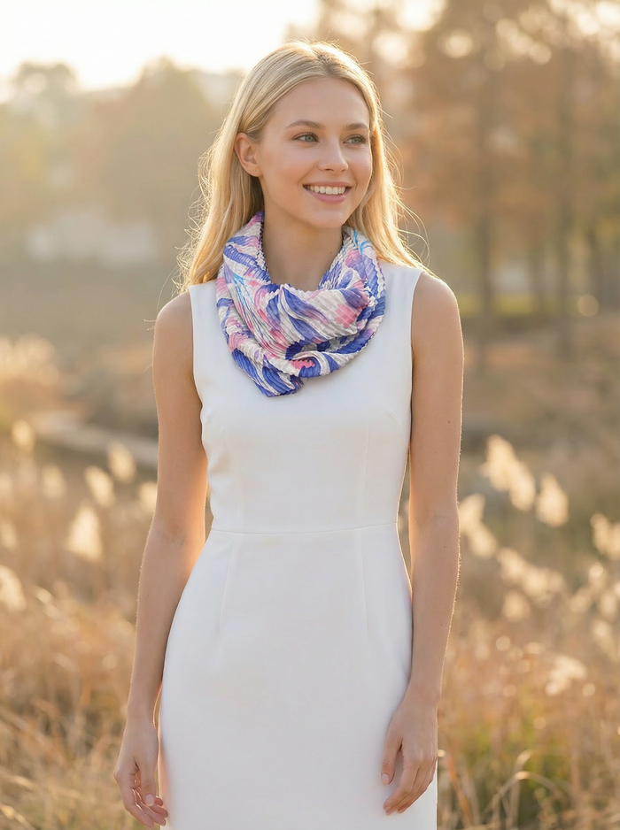 Let Love Bloom Magnetic Neck Scarf - Exclusive Design