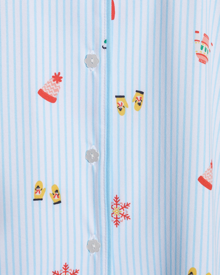 Linda Long-Sleeve Pajama Set in Winter Wonderland