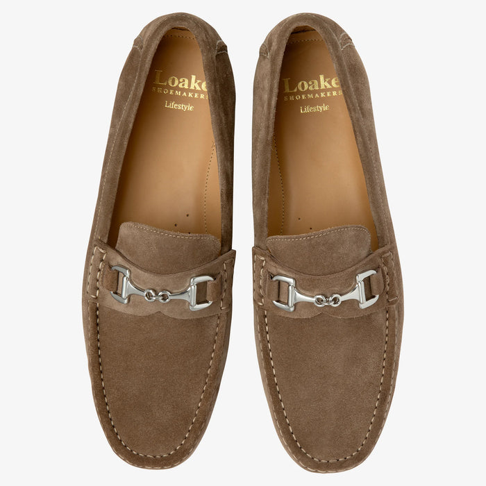 Loake - Hawthorn Driving Shoe in Flint Suede - Nigel Clare