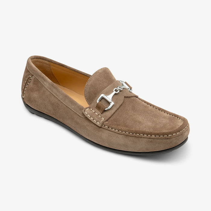 Loake - Hawthorn Driving Shoe in Flint Suede - Nigel Clare
