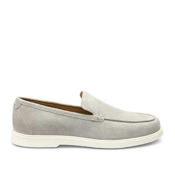 Loake - Tuscany Loafer in Stone Suede - Nigel Clare