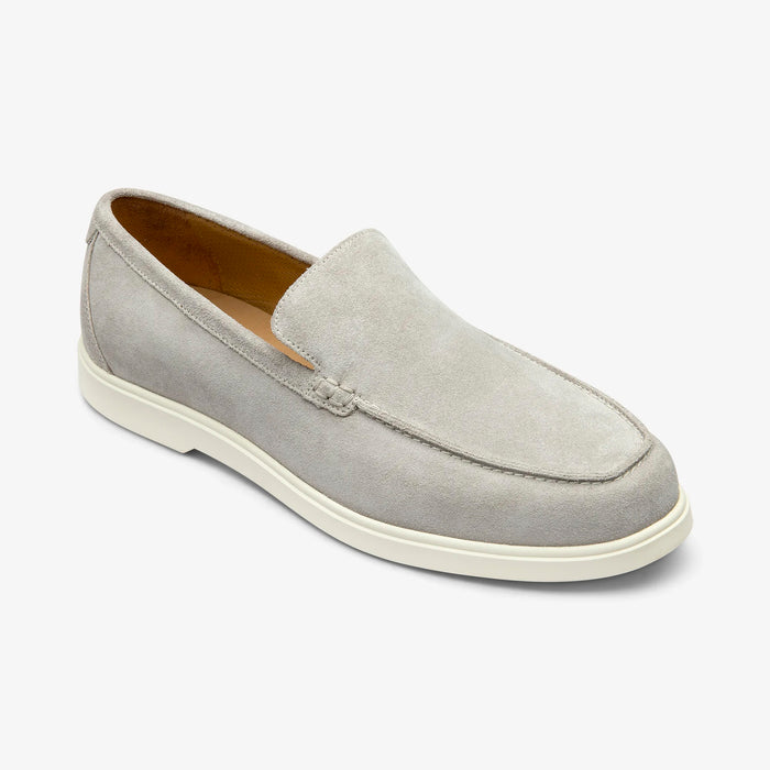 Loake - Tuscany Loafer in Stone Suede - Nigel Clare