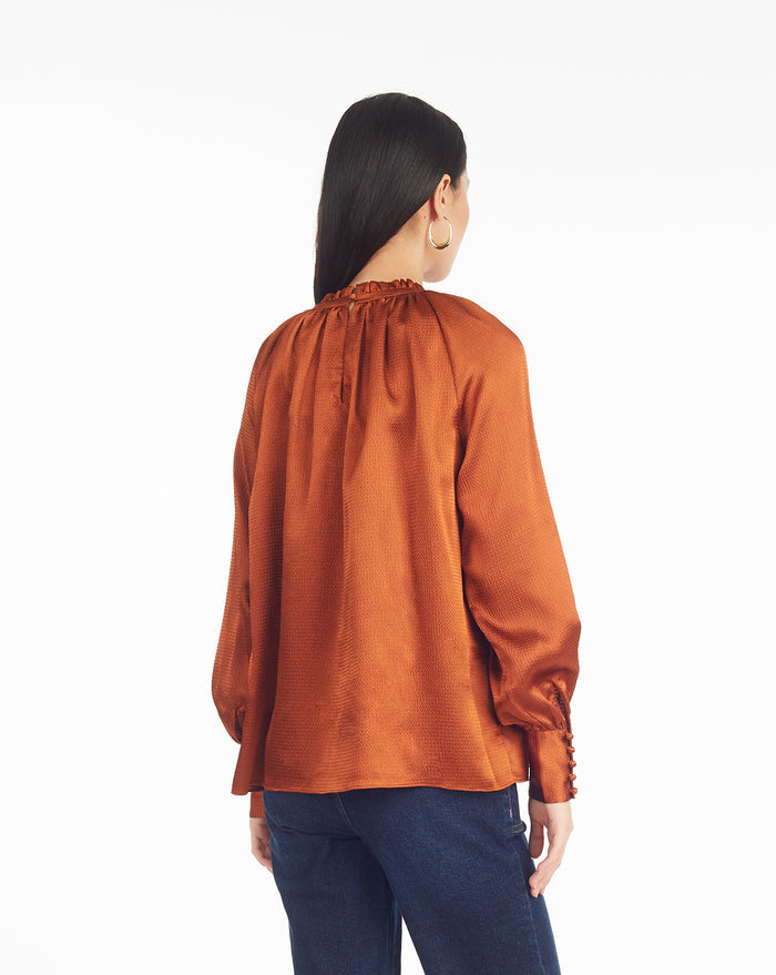 Long-Sleeve Top in Gingerbread