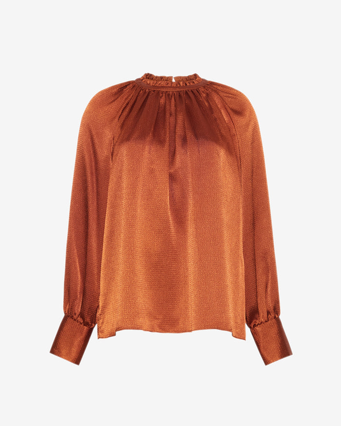 Long-Sleeve Top in Gingerbread