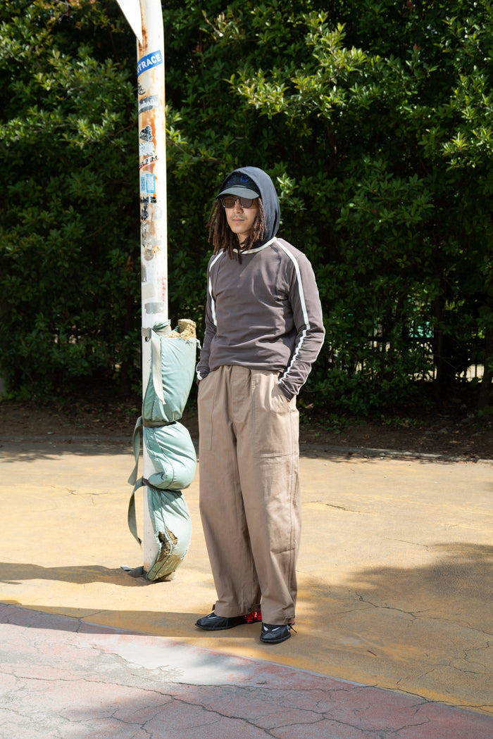 <<sale> > TUKI / over pants(0159) khaki</sale>