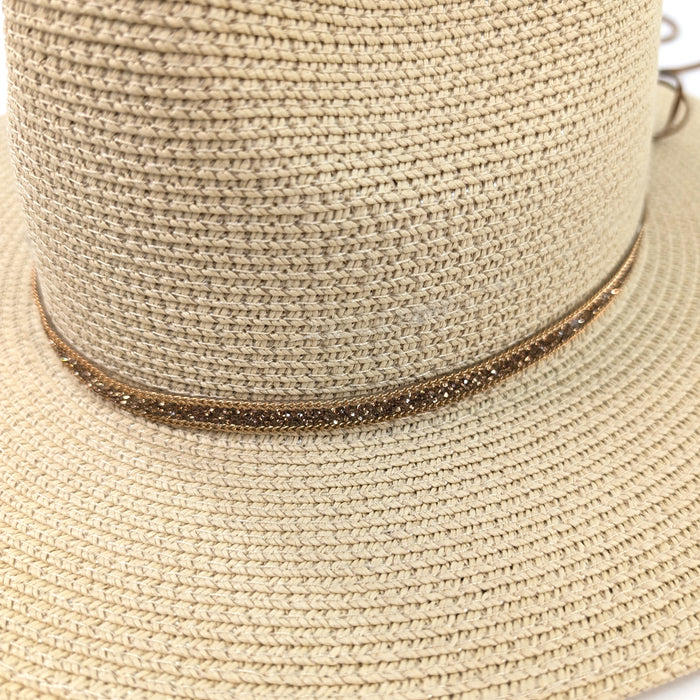 Luna - Glittery Band Hat Accessory - Copper