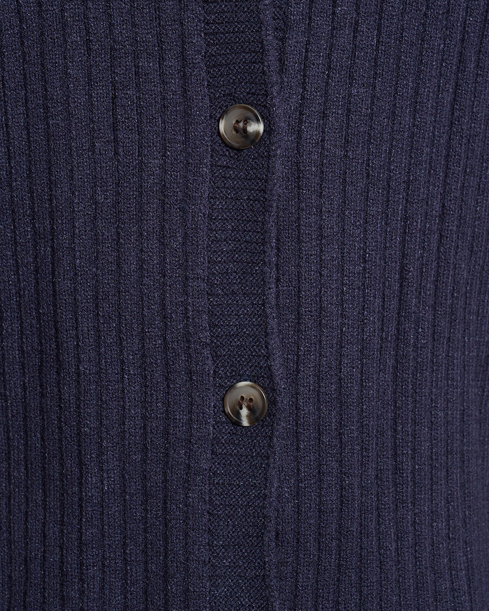 Luxe Cropped Rib Cardigan