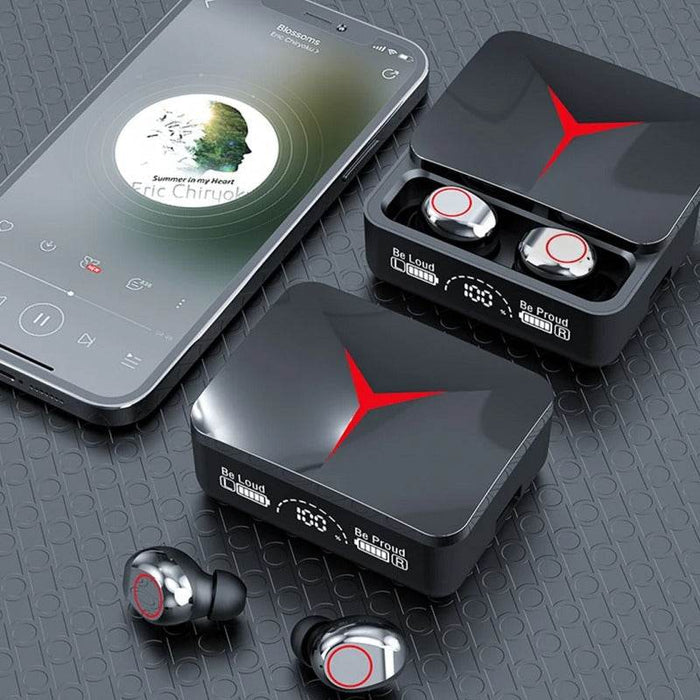 M90 Pro Stereo Bluetooth Wireless Earbuds With LED - Dubai Offers Today