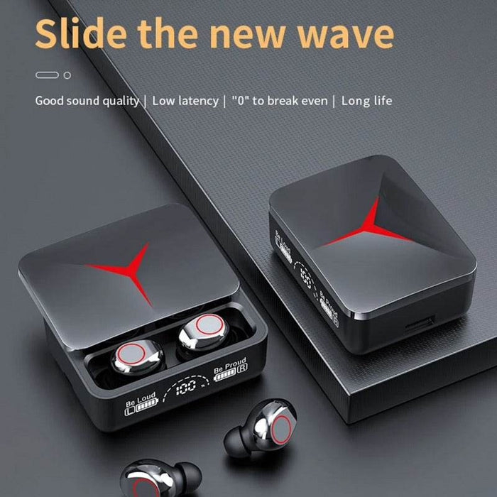M90 Pro Stereo Bluetooth Wireless Earbuds With LED - Dubai Offers Today