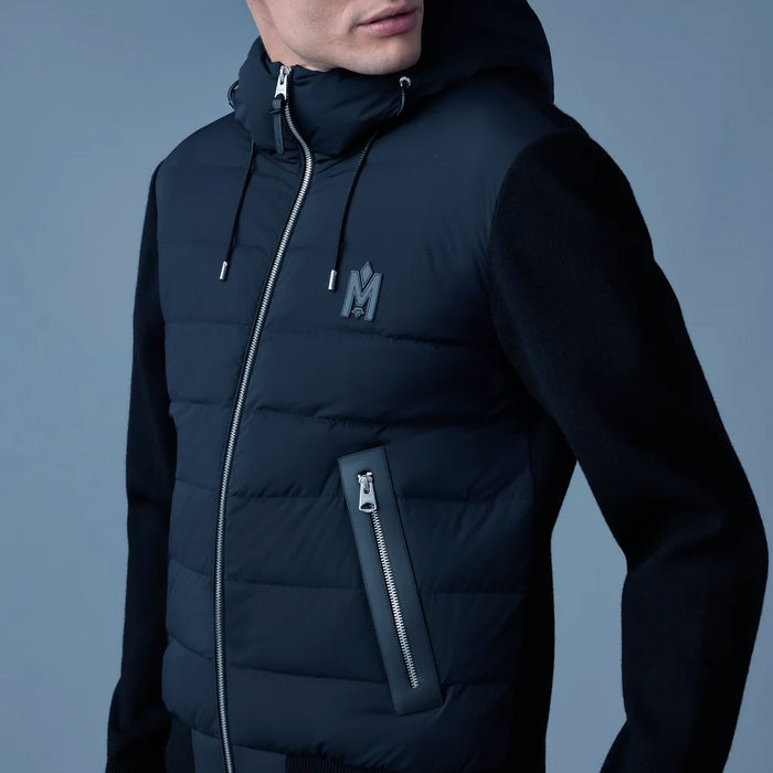Mackage - Andrew-zz Hooded Lightweight Hybrid Jacket in Navy