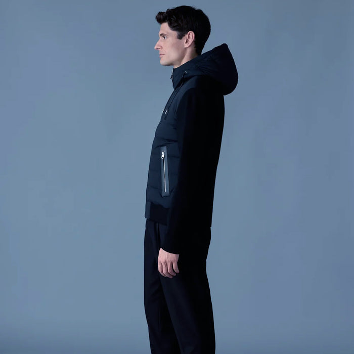 Mackage - Andrew-zz Hooded Lightweight Hybrid Jacket in Navy