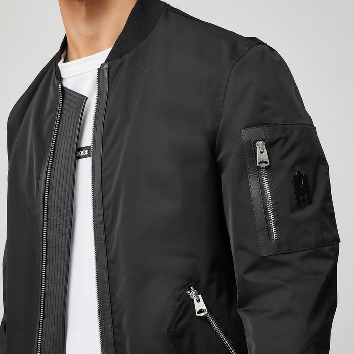 Mackage - Ragnar-R Bomber Jacket in Black - Nigel Clare