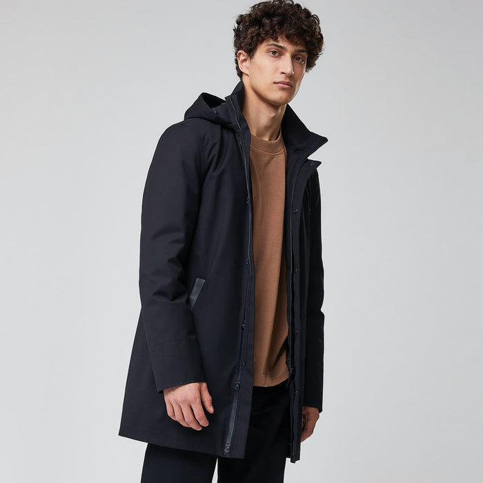 Mackage - Thorin-R Trench Coat with Removable Liner in Navy - Nigel Clare