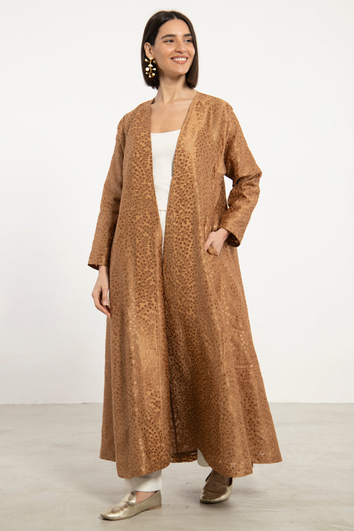 Malaki Silk Tan Coat
