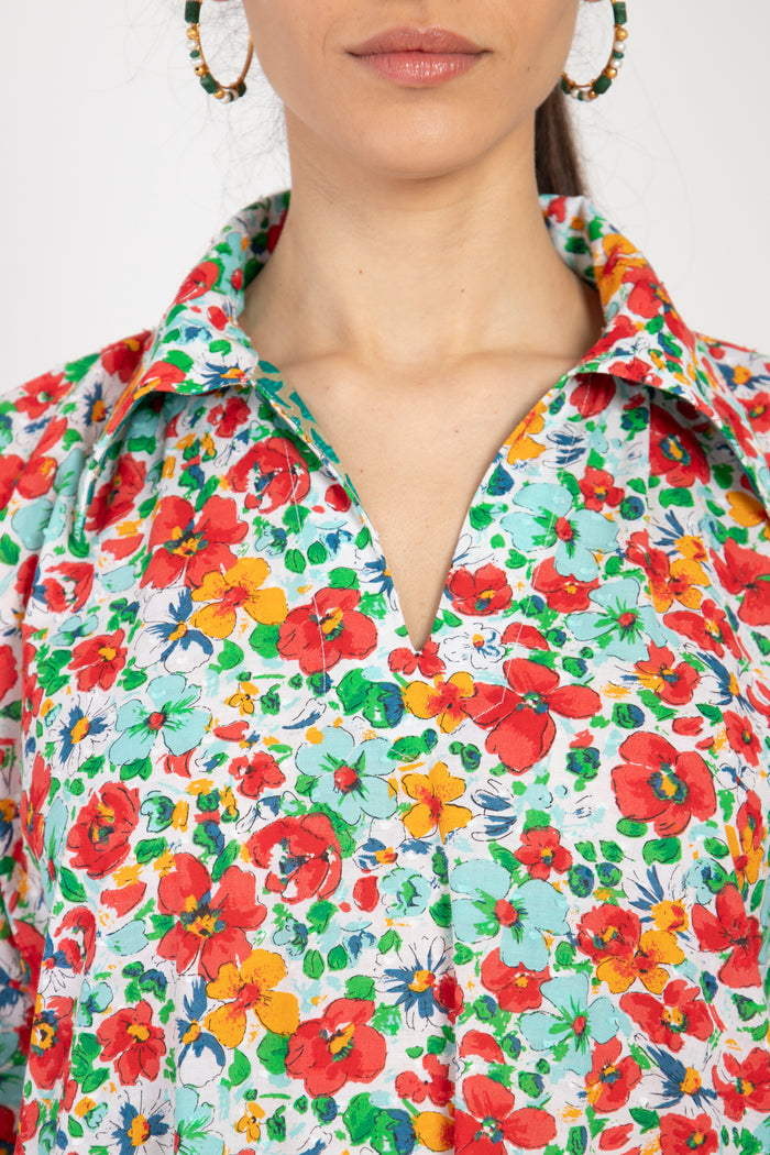 Mayssoun Cotton Floral Dress