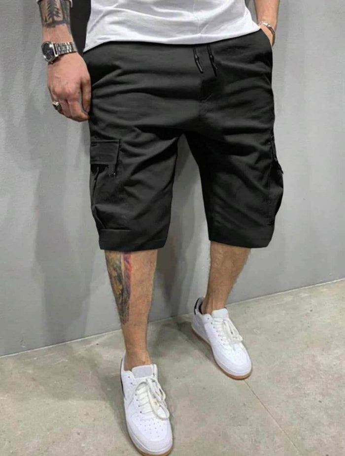 Mens cargo Shorts - Black Faded - Dubai Offers Today