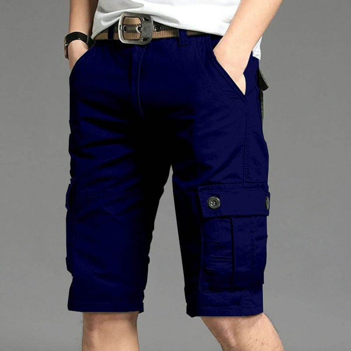 Mens Cargo Shorts - Dark Blue - Dubai Offers Today