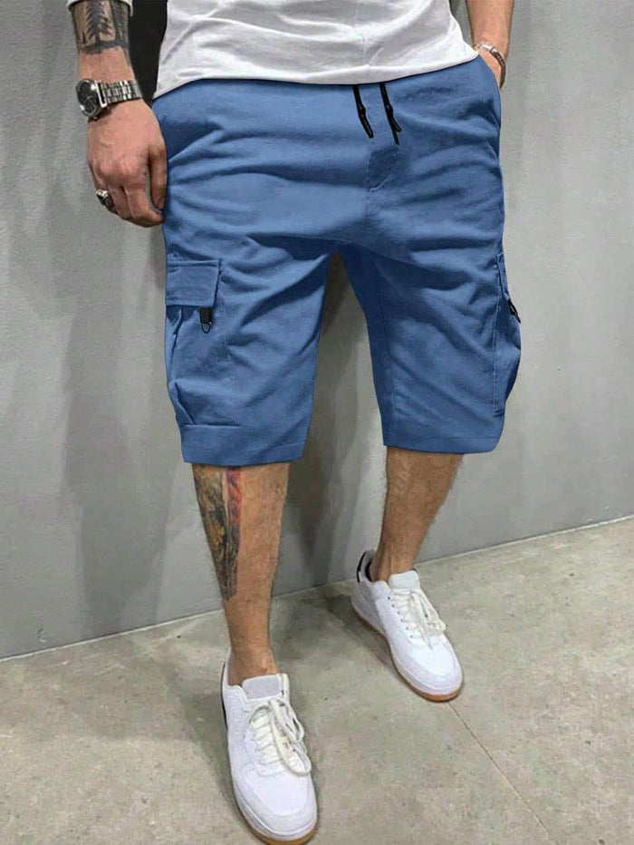 Mens Cargo Shorts - Light blue - Dubai Offers Today