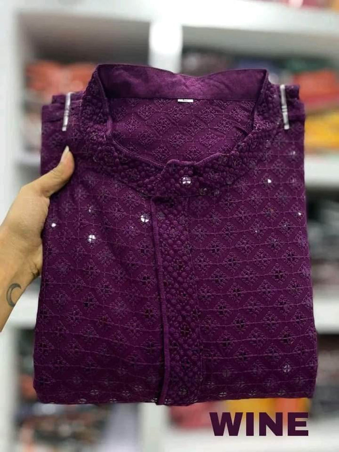 Mens Plain Kurta Fashion KP015 - Dubai Offers Today