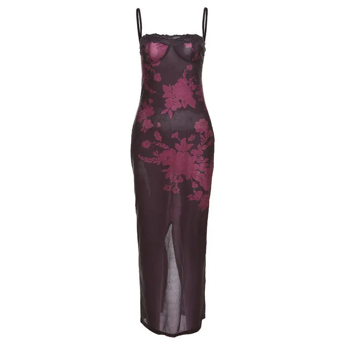 Lace Floral Bodycon Dress fashionnsio