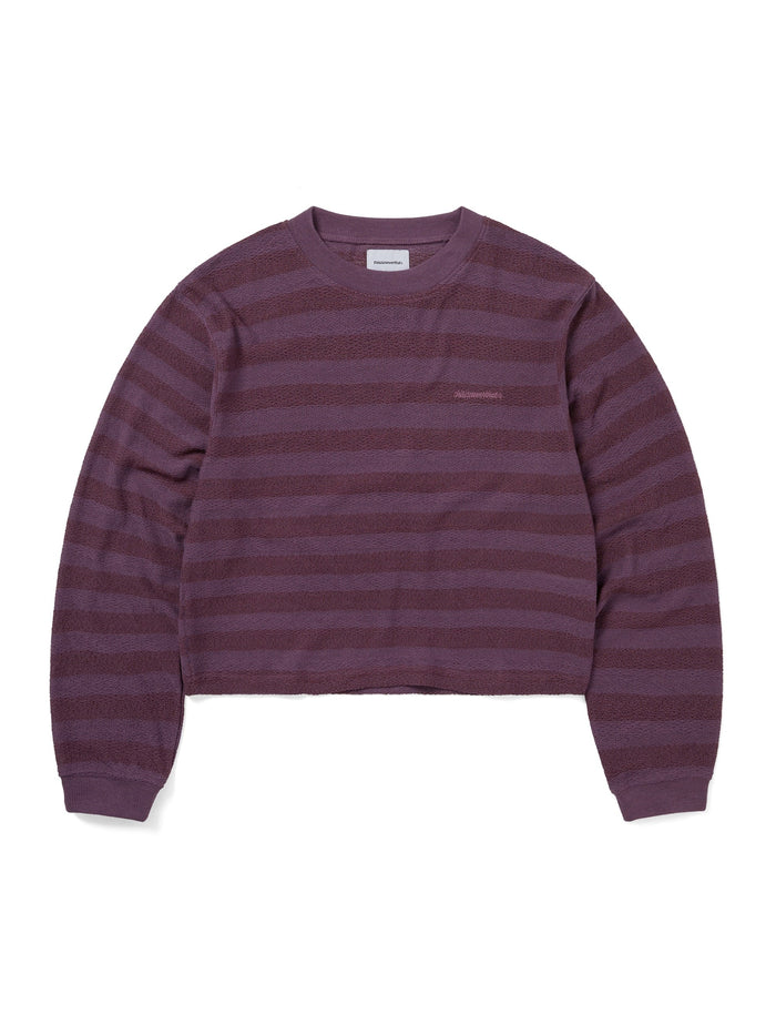 Mesh Striped W Crewneck