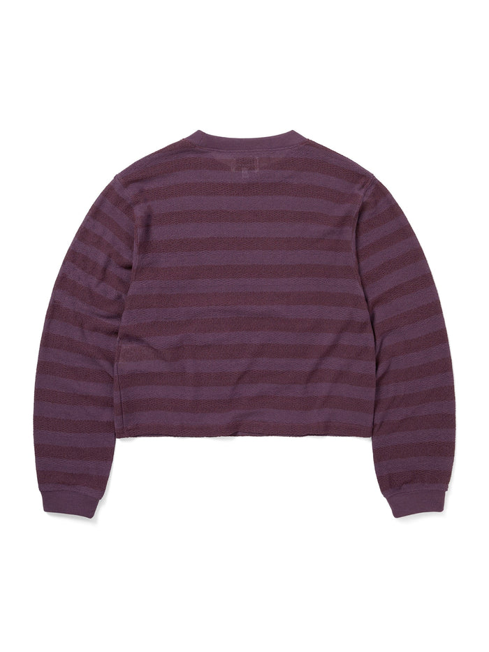 Mesh Striped W Crewneck